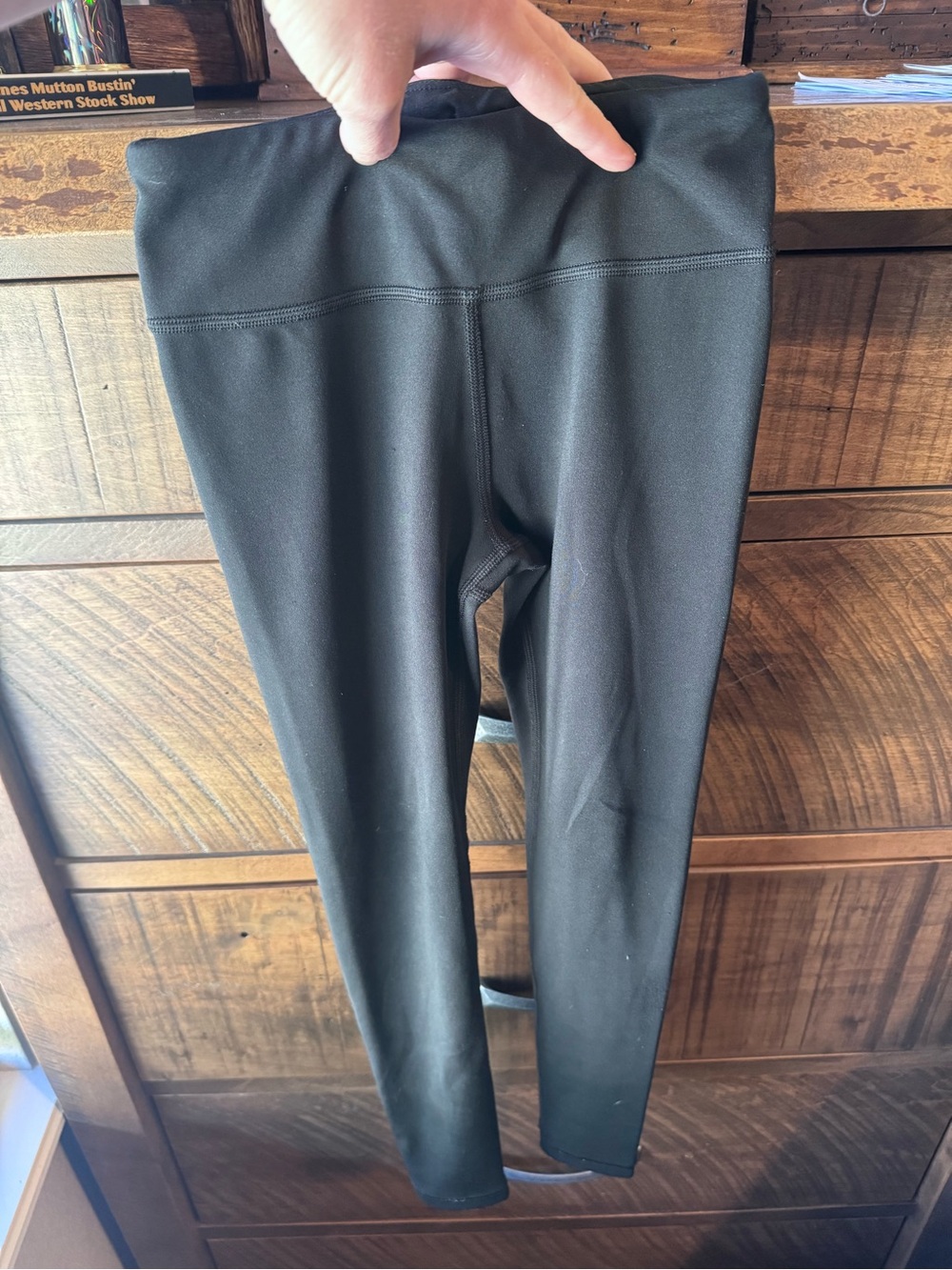 Athleta Girls Black High Rise Chit Chat Legging Size 7 (Girls)